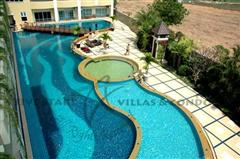 Condominium for rent in Jomtien showing the great pool